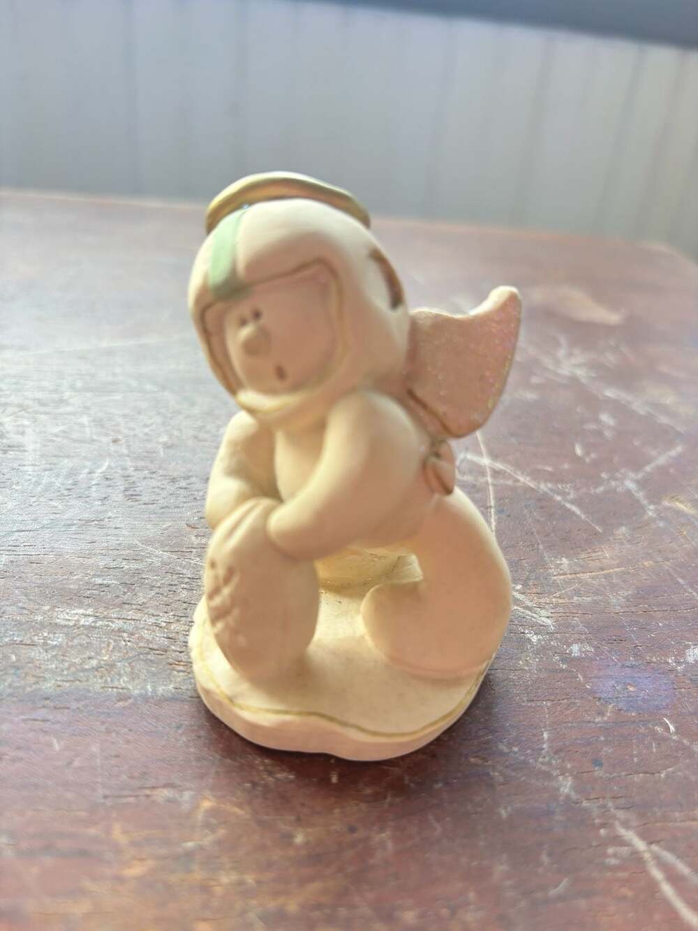 Nancye Williams Sprinkles Touchdown Football Angel Ceramic Figurine 1997